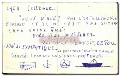 Petit poisson porte-bonheur — poisson rouge sur quai — éditeur non visible — Verso