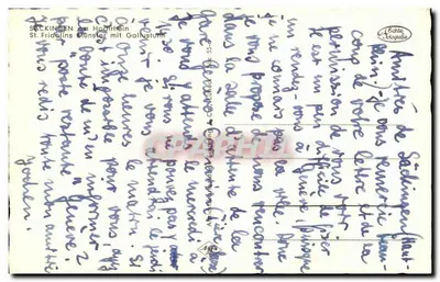 Bilhete postal antigo Sackingen am Hochrhein st Fridolins mit Gallustum — Verso
