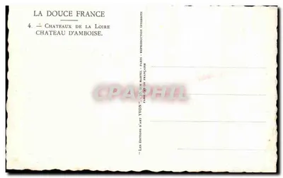 Zamek w Amboisie — Delikatna Francja — Wydawnictwo Sztuki Yvon — Rewers