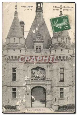 Gallardon — Château d'Esclimont, Entrée principale — Ed. Lebert-Gallardon