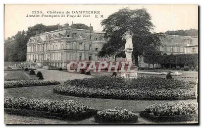 Castelo de Dampierre — Jardim Francês e Fachada Leste — E. M.