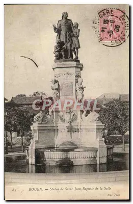 ROUEN — Estátua de São João Batista da Sala — ND Phot