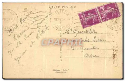 Estátua de Santa Tereza da Criança Jesus — Lisieux (Calvados) — Éditions Gaby — Verso