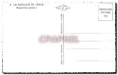A Basílica de Lisieux — Panorama geral — Fabricação Francesa — Verso