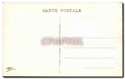 Rouen — Monumento da Vitória por Réal del Sarte, Escultor — Cartas 'La Cigogne', Rouen — Verso