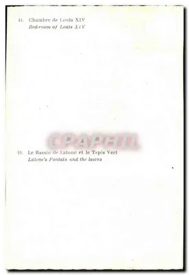 Pokój Ludwika XIV — Basen Latony i Zielony Tapis — Rewers