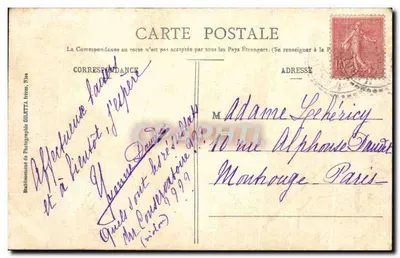 Annecy — Wielki Jezioro — Zbiór Artystyczny, nr 2411 — Rewers