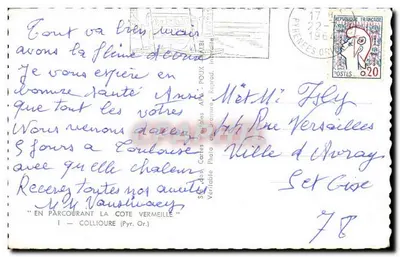 Collionure — vista panorâmica — Seleção das Cartas Postais do Jaronure — Verso
