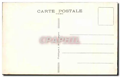 Le Pouliguen (Loire-Inf.) — Efeitos de Ondas sobre os Rochos da Grande-Côte — A. B. — Verso