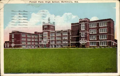 Forest Park High School, Baltimore, Md. — editor Harry P. Cann & Bro., n° 21751