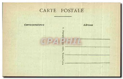 Loches (Loir-et-Cher) — O Castelo Real e a Colegiada de São Urs (Lado Norte) — A.P. — Verso