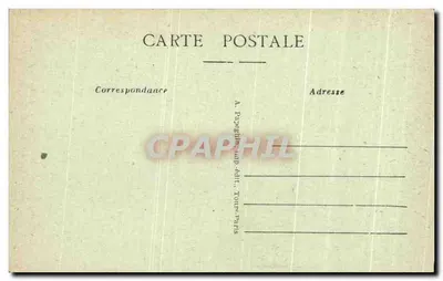 Loches (Loire-et-Loire) — Castelo Real, porta de entrada do túmulo de Agnès Sorel — A. P. — Verso