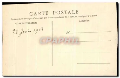 Vichy — Place de l'Église — Éditeur B. F., Paris, n° 11 — Verso