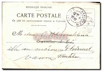 Vue du Casino — Vichy — éditeur imprimeur non visible — Verso