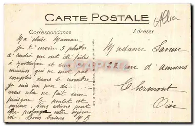 Vichy — wnętrze kasyna — Saloon de conversation — LL. — Rewers