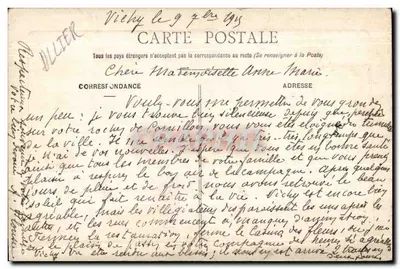 Vichy — Ogólny panorama — Fotografia wykonana z samolotu przez M. Giry, fotograf w Vichy — Rewers