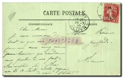 Vichy — Um Canto do Parque dos Célestins — LL. n°267 — Verso