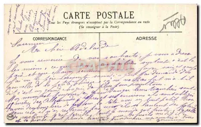 Vichy. Statue de la Charité — Entrée de l'Hôpital Civil — G.D. — Verso