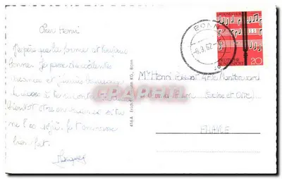 Rund um das schöne Siebengebirge — Local/Tema principal — editor: Graphik, n° de série 416A — Verso