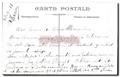 Marseille — O Palácio de Longchamps — Editor desconhecido, n° 42 — Verso
