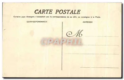 Stara pocztówka Place Église Enfants — Rewers