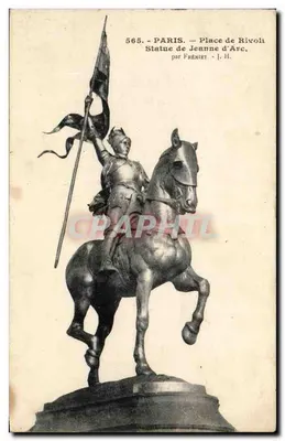 Estátua de Joana d'Arc — Place de Rivoli — Paris — por Frémiet — n° 565