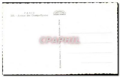 Paryż — Aleja Champs-Élysées — Chantal — Rewers