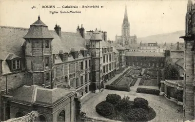 Rouen — Catedral — Arcebispo e Igreja de São Maclou