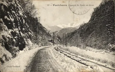 Gorges do Breda no inverno — Pontcharra — Cliché Troilllard