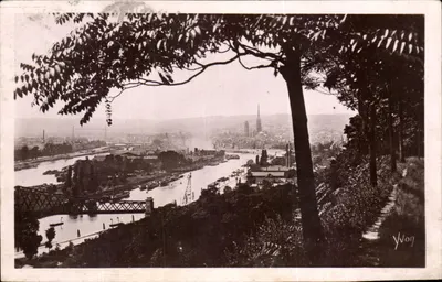 Rouen (Seine-Inférieure) — Vista panorâmica da Cidade — Éditions d'Art Yvon, Paris