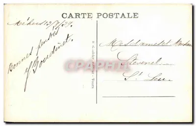 Saint-Aignan (Loire-et-Cher) — O Castelo (séculos XV e XVI) — Torre do Escalier d'Honneur — R.G. - 10 — Verso