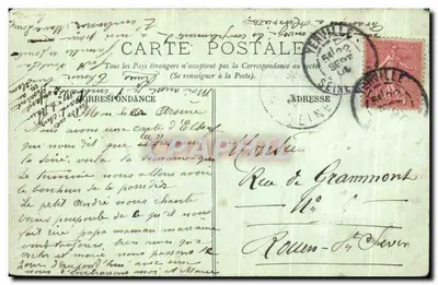 Rouen — Nova Facha do Palácio de Justiça — LL. — Verso