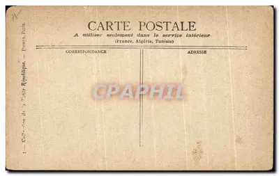 CPA Paris Le Palais Bourbon — Verso