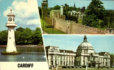 Cardiff — Torre da Hora, Castelo, Centro Cívico — Colourmaster International