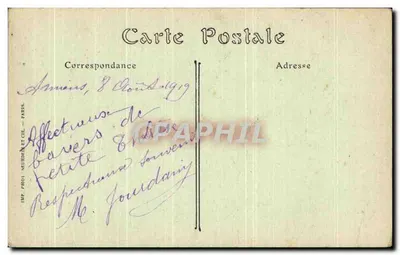 Amiens — Katedra Świętego Martyna — Wydawnictwo A. Pussant — Rewers