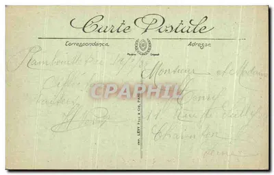 Rambouillet — O Parque — Perspectiva do Lado Sul — LL. — Verso