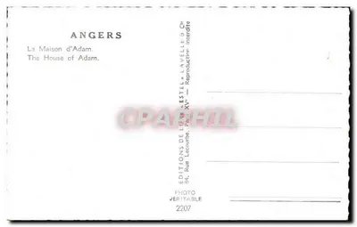Angers — Dom Adama — Éditions de Luxe Estel — Rewers