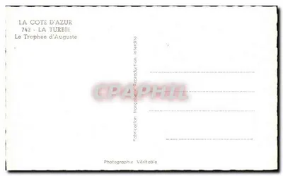 La Turbie (A-M) — O Troféu de Augusto — editor Mor — Verso