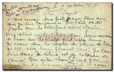 CAEN - Station Saint-Martin — uitzicht op het gebouw met wagens en voetgangers — onbekende uitgever, n° 12 — Achterkant
