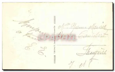 Granville Artística — A Alta Cidade e os Cais — Edição E. LeCotais (Granville) — Verso