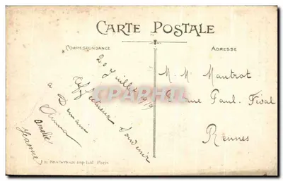 Przed chałupą — Scènes de la Vie Normande 4050 — Édition Brochereux — Rewers