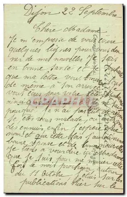 Dijon — Poczta — LL. — 185 — Rewers