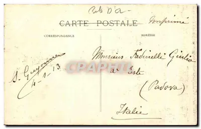 Dijon — Das Postamt — Eröffnet am 24. Oktober 1909, auf dem Gelände des ehemaligen Schlosses Dijon — Rückseite