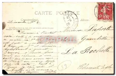 Tarbes — Statue de Danton — Les Pyrénées Illustrées, n° 822 — Achterkant