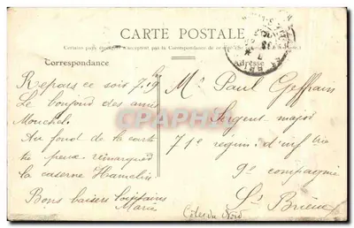 Caen — L'Orne i du grand Cours — L.D. 2, wydawca PROCÉDÉS D'IMAGERIE — Rewers