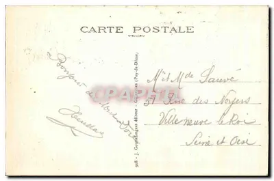 Mont-Dore i Dolina Sancy — widok panoramiczny — J. Gouttangas, wyd., n°908 — Rewers