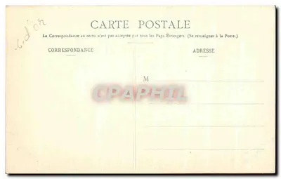 Dijon - Plein Sint-Pieter — centrale fontein — L. V., uitgeverij n° 93 — Achterkant