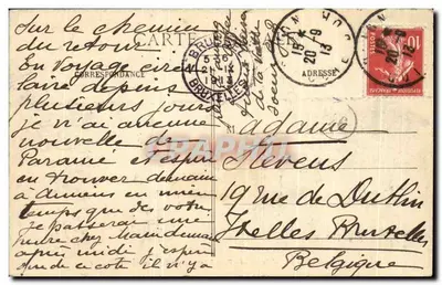 Dijon - Hotel de Vogué - Renaissancepoort (kant van de binnenplaats) — L. V., uitg. — Achterkant
