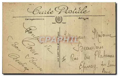 Caen — Place Fontette — Het Paleis van Justitie — LL. — Imp. Levy Fils et Cie, Parijs — Achterkant