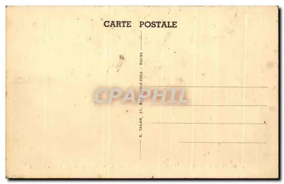 Azay-sur-Cher (I.-et-L.) — Antigua Abadía de San Juan del Grais (siglo XI) — Sala del Capítulo y el Pozo. A.P. — Reverso